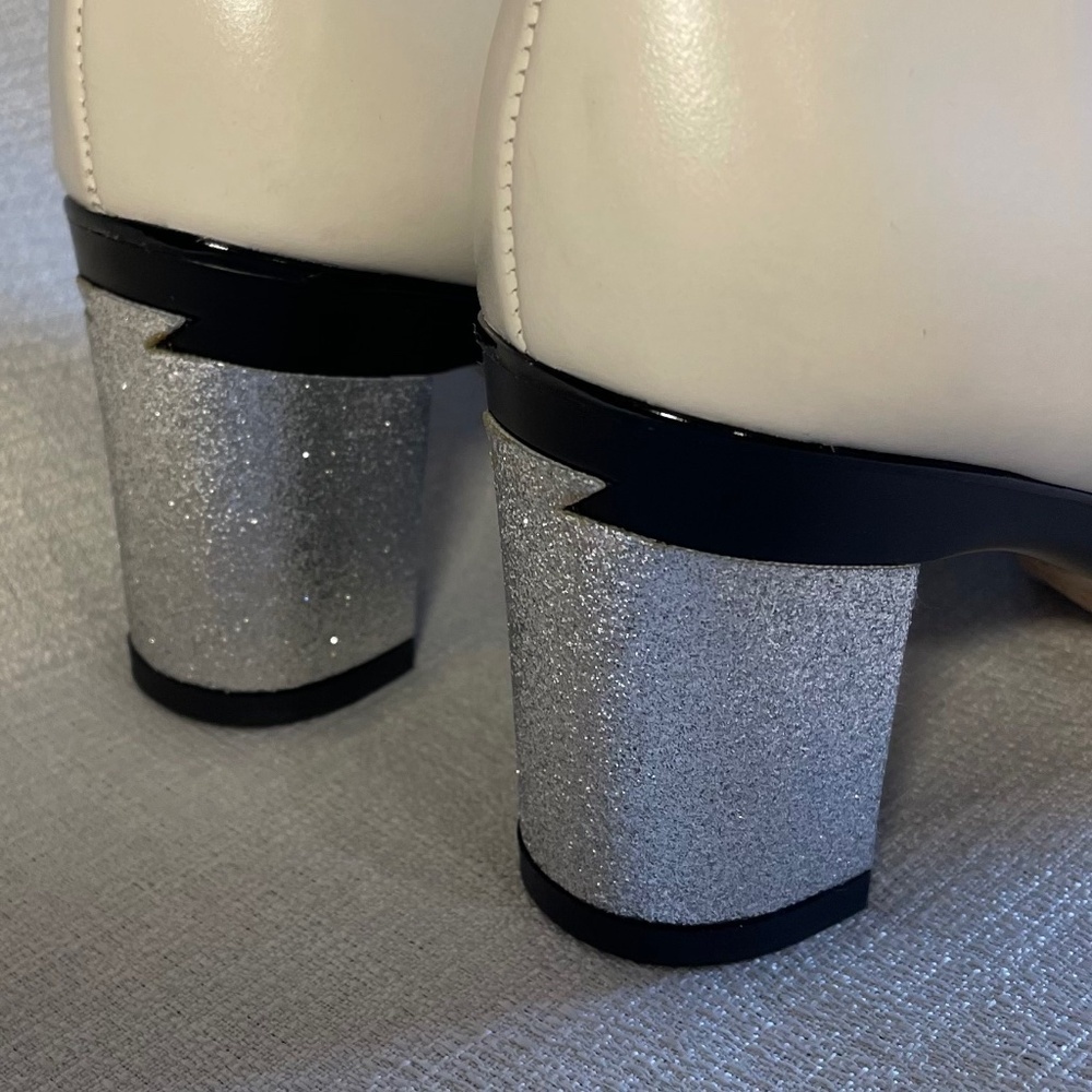 Pearl Cowboy Boots Beige - Picture 3 of 7